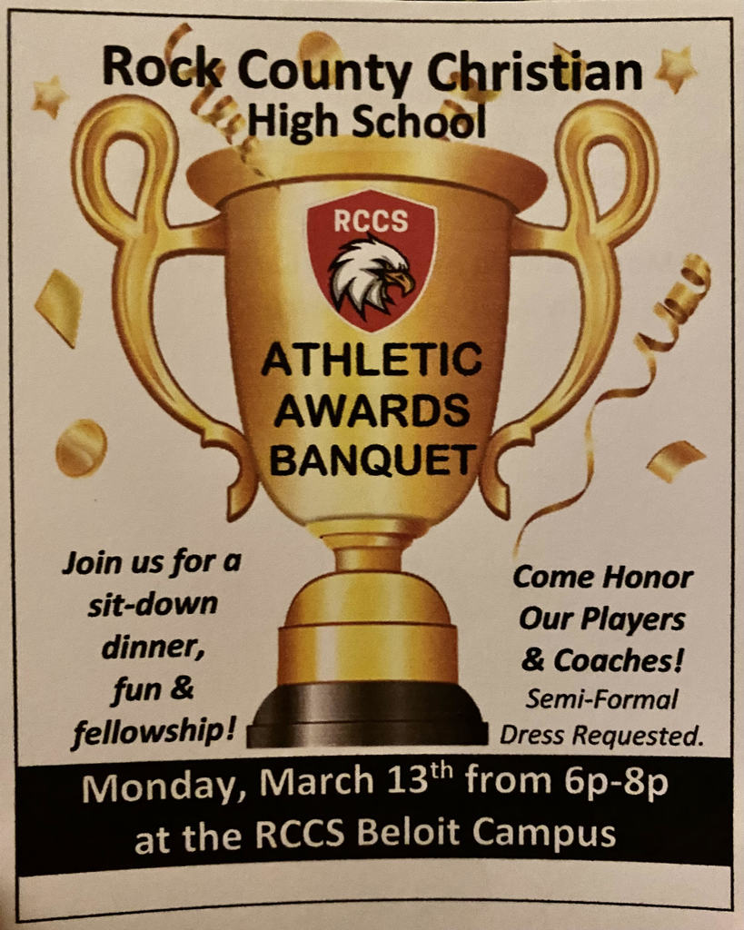 Rock County Christian School  Athletic Awards Banquet Invitiation