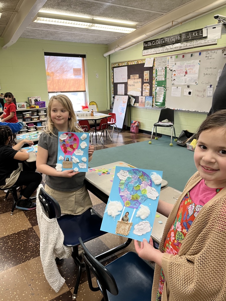 Rock County Christian students in Mr. Fox's class celebrate Read Around America Day with themed crafts and stories by Dr. Seuss